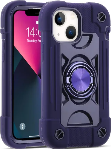 Miniatura 30 de MARKILL Funda compatible con iPhone Air de 6.5 pulgadas 2025 con soporte de anillo giratorio de 360 grados, protección contra caídas de grado