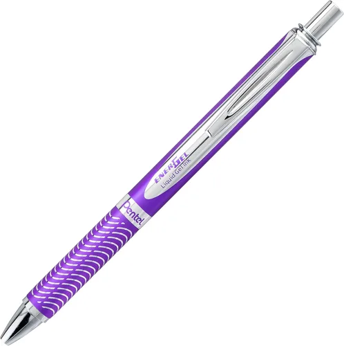 Miniatura 2 de Lapicero de gel líquido Pentel EnerGel de aleación RT premium, Violeta
