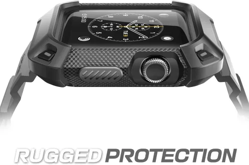 Miniatura 2 de SUPCASE Funda para Apple Watch 3 de 1.496 pulgadas con correa (Unicorn Beetle Pro), [antiarañazos] [protector de parachoques] resistente funda Negro