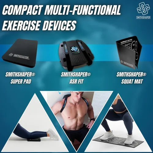 Miniatura 4 de FIT Ab Squat Roller Dual Mat Bundle (FIT ASR con una alfombrilla para sentadillas y una súper almohadilla)