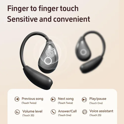 Miniatura 5 de Auriculares Inalámbricos de Oído Abierto Bluetooth, Auriculares de Conducción Aérea Libres de Dolor con Estuche de Carga de Pantalla Digital LED