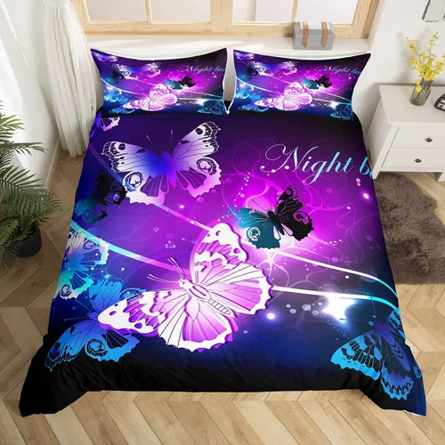 Miniatura 29 de Erosebridal - Juego de ropa de cama con diseño de parque nacional, funda de edredón de montañas humeantes, funda de edredón verde bruma y árbol