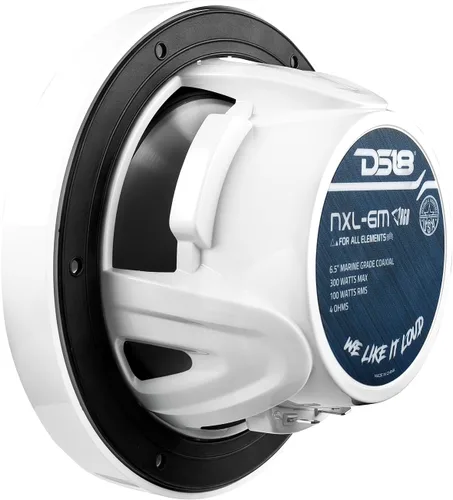 Miniatura 7 de DS18 Hydro NXL-6M/WH - Par de altavoces coaxiales para parrilla de malla de alta gama, altavoz de automóvil de 2 vías con luces RGB integradas