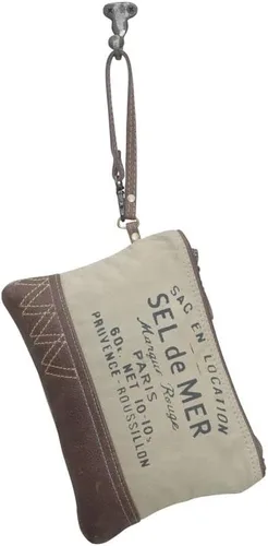 Miniatura 4 de Myra Bag Western Upcycled - Bolsa de mano para mujer, de lona, de piel, para muñeca, talla única