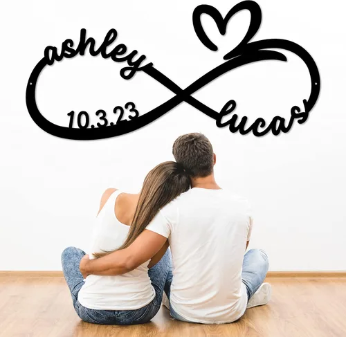 Miniatura 4 de Decoración de amor infinito de metal Letrero de infinito personalizado Regalos para ella Regalo de boda personalizado para pareja Regalo