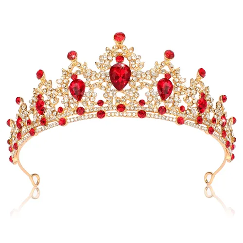 Miniatura 10 de SuPoo Tiaras de Corona de Plata para Mujeres, Tiaras de Cumpleaños, Coronas de Cristal para Mujeres, Tiara de Reina, Diadema de Rhinestone