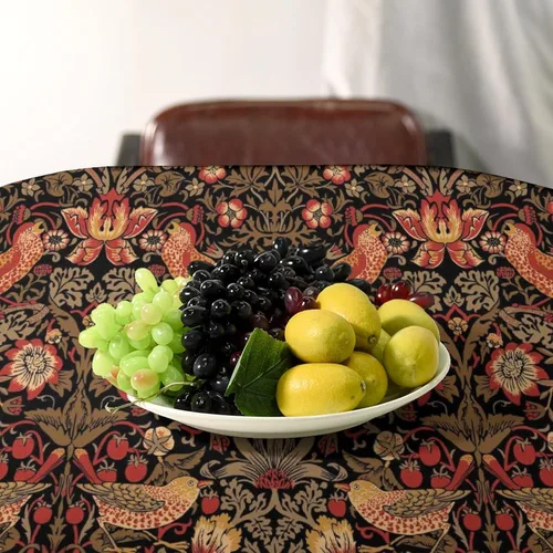 Miniatura 61 de Mantel Floral Retro de Pájaros, Diseño Original Bohemio William Morris Estampado Cubierta de Mesa para Hogar Picnic Fiesta Comedor Cocina William