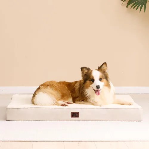 Miniatura 9 de EHEYCIGA Camas ortopédicas para perros grandes con funda extraíble lavable, color camello, 36 x 27 pulgadas