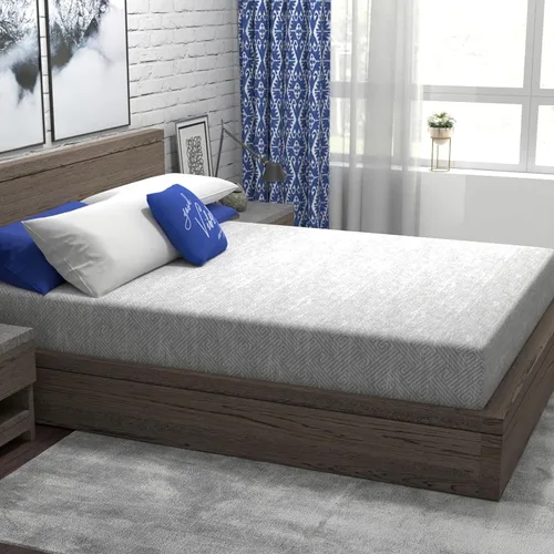 Miniatura 8 de Vibe Colchón de espuma viscoelástica de gel gris jaspeado, certificado CertiPUR-US y Oeko-TEX en paquete ultra pequeño, 10 pulgadas