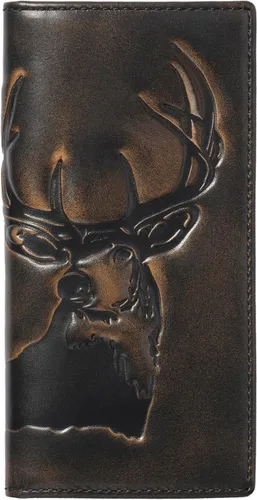 Miniatura 11 de House of Jack Co. Billetera plegable para hombre Billetera de hombre para deportistas al aire libre Cuero de grano completo bruñido a mano