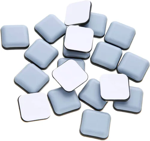 Miniatura 9 de Deslizadores adhesivos para muebles de 1-5/8 pulgadas, silla de horno deslizantes de PTFE en muebles y electrodomésticos de cocina, deslizador fácil