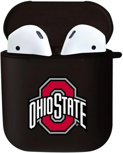 Miniatura 3 de Funda para AirPods, AirPods Pro de la Universidad Estatal de Ohio (Gen 1 y 2), color negro (piel sintética)