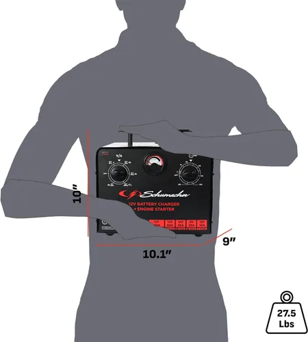 Miniatura 7 de Schumacher Electric Cargador de batería controlado por tiempo de 6 V/12 V y arrancador del motor - Cargador controlado de precisión con temporizador