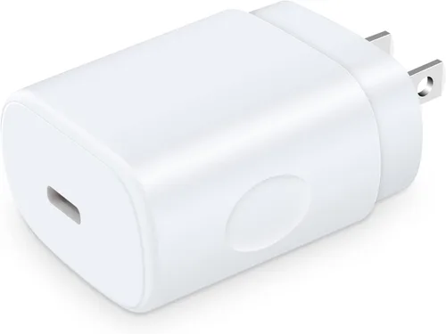 25W Samsung Bloque de carga rápida Android Cargador de teléfono USB C Adaptador de enchufe de pared para Samsung Galaxy A17 A16 5G/S26 Ultra/Z Blanco