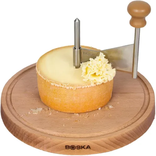 BOSKA Rallador de queso Amigo - El original con garantía de 10 años - Rueda de queso para i.a. Tete de Moine, Girolle & Chocolate - Rallador de