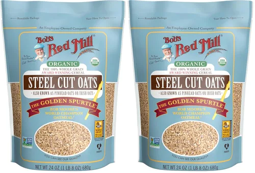 Miniatura 10 de Bob's Red Mill Avena cortada de acero orgánico, 24 onzas (paquete de 4)
