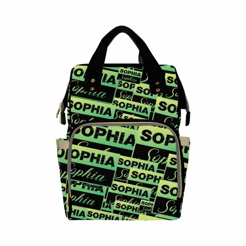Miniatura 36 de InterestPrint Bolsa de pañales con nombre, mochila personalizada para hombres y mujeres, Color 17, Mochilas Daypack