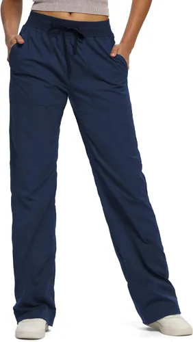 Miniatura 10 de SEVEGO Pantalones de entrepierna alta para mujeres de 76,2 cm/81,28 cm/86,36 cm/91,44 cm, ligeros para estudio de baile, con arrugues, pantalones