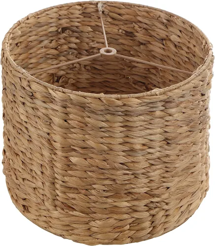 Miniatura 14 de Aspen Creative 31602, pantalla para lámpara de araña de tambor, hoja de plátano natural, 30,5 cm de parte superior x 30,5 cm de parte inferior x