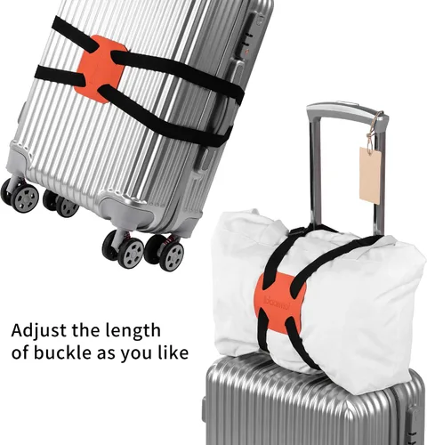 Miniatura 3 de Correas de equipaje para añadir una bolsa, fácil de viajar, maleta con correa elástica, maleta de alta elasticidad, bolsa de cinturón ajustable