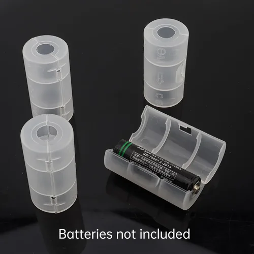 Miniatura 2 de Convertidor de batería de tamaño AA a C, cajas de batería de la caja del soporte del adaptador de batería de 4pcs