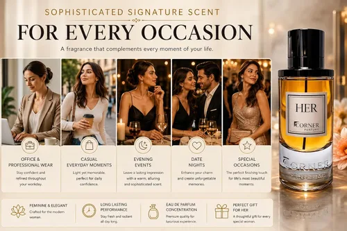 Miniatura 7 de HER Eau de Parfum for Women 3.4 Fl Oz 100ML – Long Lasting Feminine Warm Floral Woody Fragrance – Luxury Ladies Perfume
