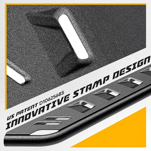 Miniatura 5 de ONINE Tubular - Estribo negro texturizado de 7 pulgadas, ajuste personalizado, para Chevy Colorado/GMC Canyon Crew Cab 2015-2026, barra Nerf
