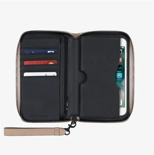 Miniatura 5 de Rebecca Minkoff Regan - Cartera universal de piel para iPhone Plus, color piel, Beige