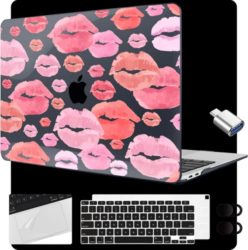 Miniatura 38 de MEEgoodo para MacBook Air de 13.3 pulgadas, funda 2021 2020 2019 2018 A2337 M1 A2179 A1932, carcasa transparente para MacBook Air M1, carcasa dura