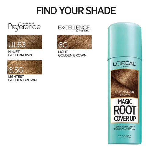Miniatura 10 de L'Oreal Paris Tinte para el Cabello Cobertura de Raíces Spray Corrector Temporal de Canas Marrón Dorado Claro (Paquete de 2)