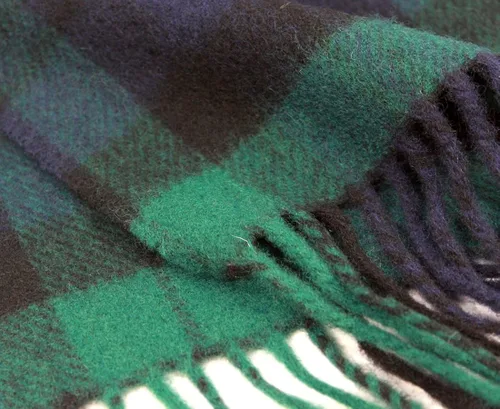 Miniatura 5 de 100% Irish Lambswool Plaid Scarf, Soft & Warm, Celtic Tartan Pattern, Imported