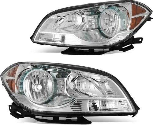 Miniatura 8 de DWVO Conjunto de faros Compatible con Chevy Malibu 1997 1998 1999 2000 2001 2002 2003 Pareja de repuesto de faros delanteros