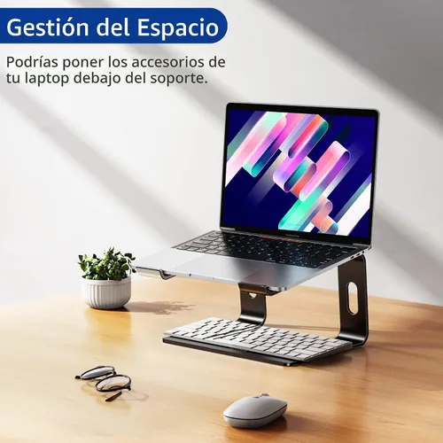 Miniatura 9 de BESIGN LS03 - Soporte elevador de aluminio para laptop, ergonómico y desmontable, elevador para computadora, compatible con MacBook Air Pro, Dell