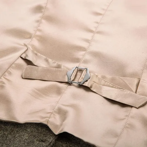 Miniatura 6 de KANCY KOLE Chaleco vintage para mujer, traje formal de negocios, totalmente forrado, chaleco steampunk con botones