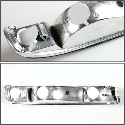 Miniatura 5 de DNA MOTORING Juego de ensamble de faros compatible con 99-07 GMC Sierra 1500/01-07 Sierra 1500HD 2500HD 3500/00-06 Yukon XL 1500 2500, Ámbar ahumado.