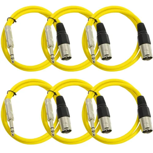 Miniatura 16 de Seismic Audio SATRXL-M2Black6 - Cable de conexión XLR macho a TRS de 2 pies, color negro