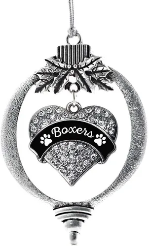 Miniatura 181 de Inspired Silver Adornos festivos de dije de corazón pave de plata con circonitas cúbicas