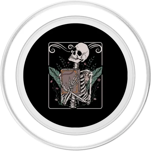 Miniatura 2 de Carta del tarot, esqueleto nu gótico, oculto, bruja, satanismo, PopSockets MagSafe PopGrip para iPhone