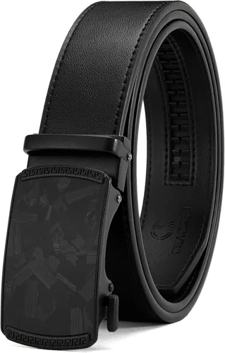 Miniatura 31 de CHAOREN Cinturón para hombre de cuero con trinquete - Ajuste personalizable, estilo sin esfuerzo (35 mm)