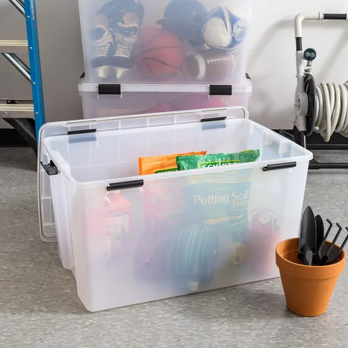 Miniatura 3 de IRIS USA WEATHERPRO - Caja de almacenamiento de 156 cuartos de galón con tapa de sello de junta, sin BPA, fabricada en Estados Unidos, contenedores