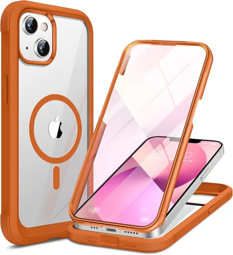 Miniatura 207 de Miracase Funda para iPhone 13 de 6.1 pulgadas, [sin burbujas] funda de teléfono de cuerpo completo con pantalla de vidrio completa integrada, sin