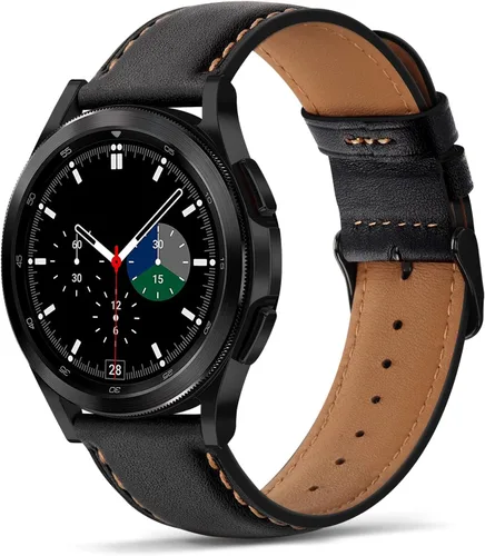 Tasikar Bandas de Cuero Compatibles con Samsung Galaxy Watch 47mm 7/6/5/4 Banda/Watch 6 Classic 43mm 47mm/Watch 5 Pro Banda, Correa de Cuero Genuina