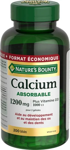 Miniatura 2 de Nature's Bounty Calcio absorbible 1200mg más vitamina D3 1000IU 200