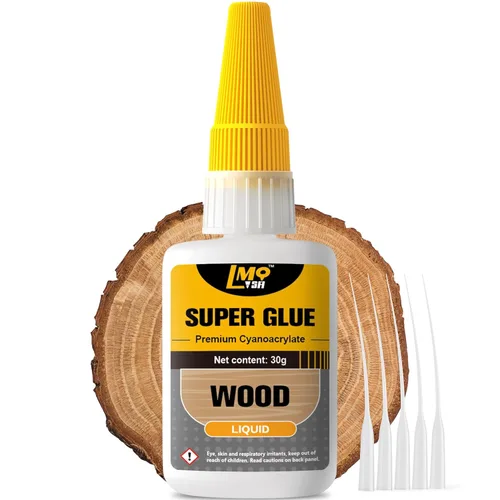 Superpegamento líquido para madera, adhesivo de cianoacrilato instantáneo transparente para manualidades de madera, reparación de carpintería,