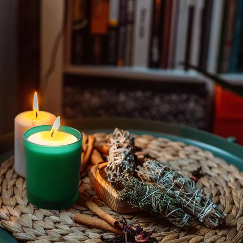 Miniatura 7 de SHOWIN Tarros gruesos para hacer velas, 12 unidades, tarros vacíos de 7 onzas con tapas de madera para hacer velas, contenedor de muestra, verde