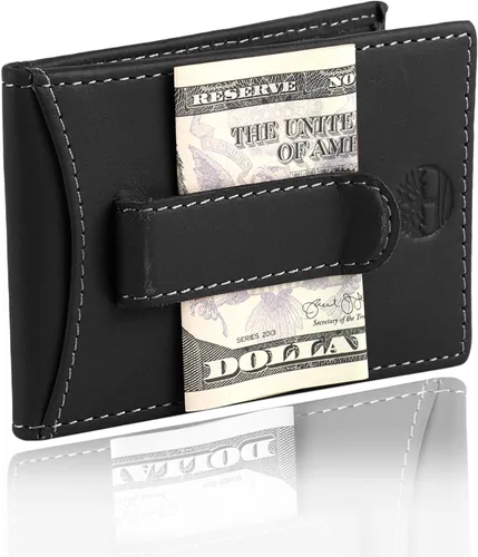 Miniatura 32 de Timberland Cartera delgada de cuero con bolsillo frontal para tarjetas de crédito para hombre