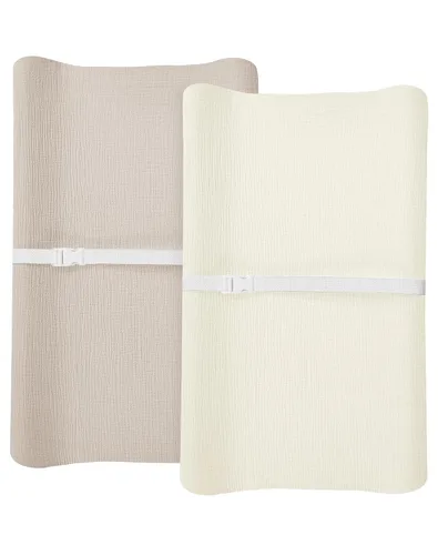 Juego de 2 fundas para cambiador para bebé niño y niña, fundas de muselina para cambiador con estilo bohemio, ropa de cama neutra para guardería,