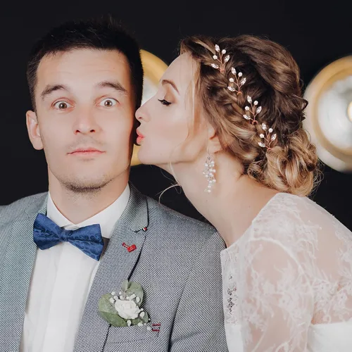 Miniatura 4 de 12 horquillas para el pelo de novia, accesorios de cristal, perlas de diamantes de imitación para novias, damas de honor, accesorios de boda Oro rosa