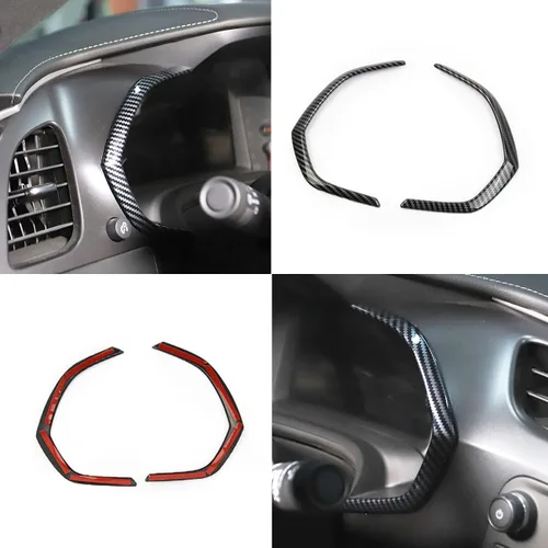 Miniatura 6 de Cubierta de tablero de instrumentos de fibra de carbono para Chevrolet Corvette C7 Accesorios interiores