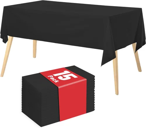 Miniatura 29 de Mantel de plástico, 310 pies x 54 pulgadas, mantel desechable con cualquier corte de corte, rollo de plástico de alta calidad para fiestas, pícnics
